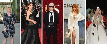 Katy Perry, Penélope Cruz, Rihanna y Lady Gaga vestidas por Karl Lagerfeld Katy Perry, Penélope Cruz, Rihanna y Lady Gaga vestidas por Karl Lagerfeld