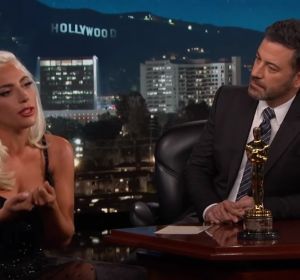 Lady Gaga y Jimmy Kimmel Lady Gaga y Jimmy Kimmel
