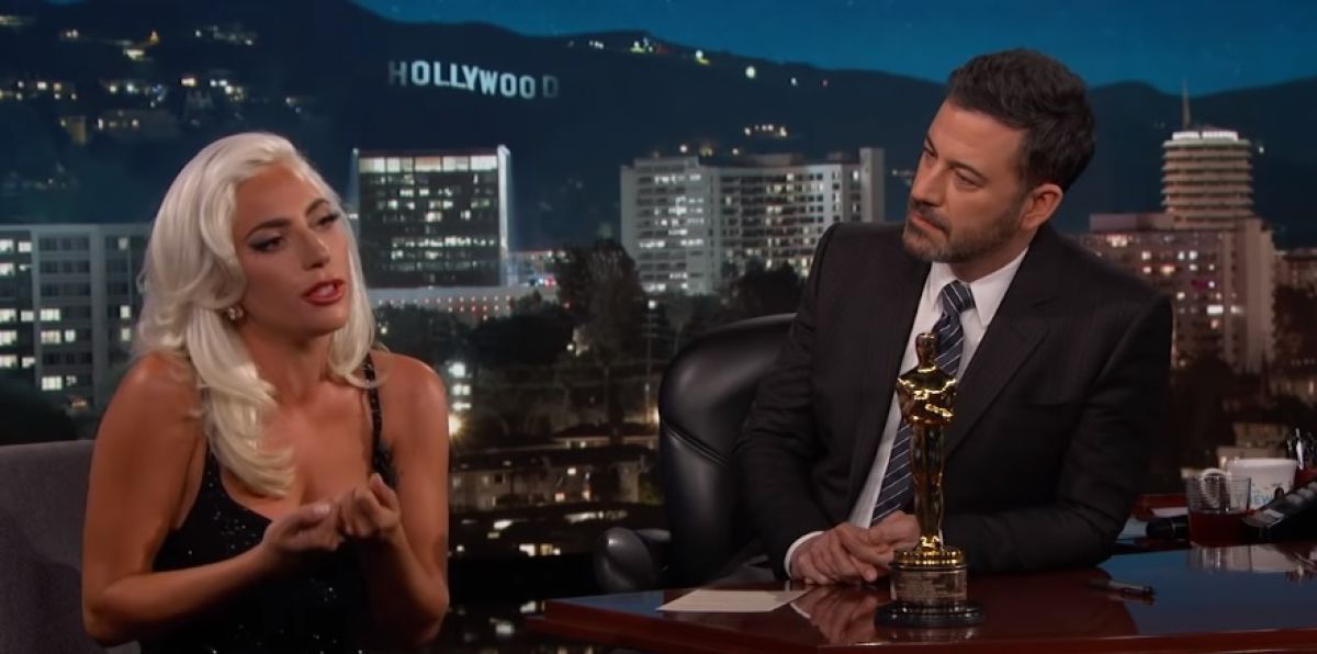 Lady Gaga y Jimmy Kimmel