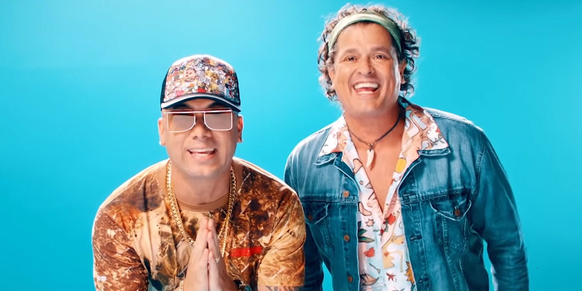 Wisin y Carlos Vives en el vídeo de 'Si me das tu amor'
