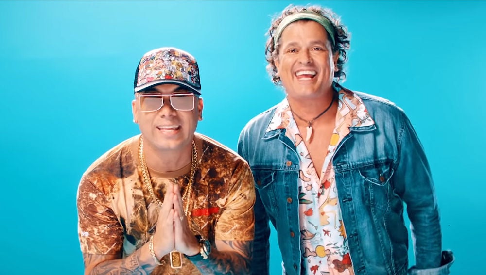 Wisin y Carlos Vives en el vídeo de 'Si me das tu amor'
