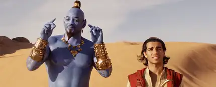 Will Smith y Mena Massoud en 'Aladdin' Will Smith y Mena Massoud en 'Aladdin'