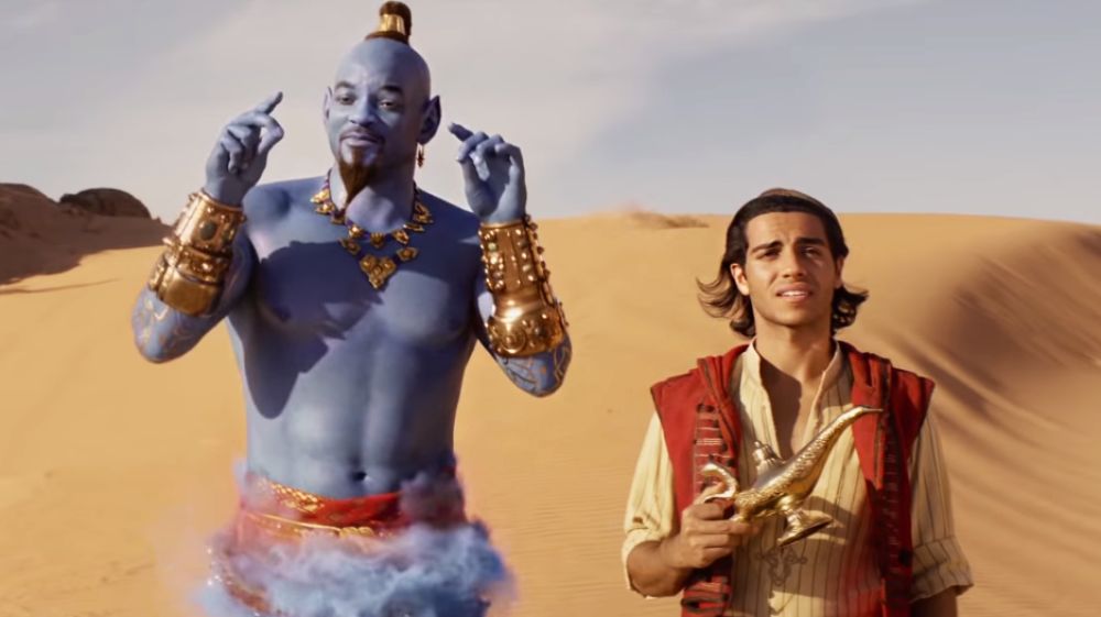 Will Smith y Mena Massoud en 'Aladdin'