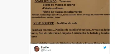 Un restaurante de Cartagena publica un chiste sobre la violación junto a su menú del día Un restaurante de Cartagena publica un chiste sobre la violación junto a su menú del día