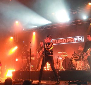 Dorian durante el showcase con Europa FM en Barcelona Dorian durante el showcase con Europa FM en Barcelona