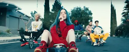 Billie Eilish en el videoclip de 'bad guy' Billie Eilish en el videoclip de 'bad guy'