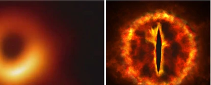 Agujero negro vs. Ojo de Sauron Agujero negro vs. Ojo de Sauron