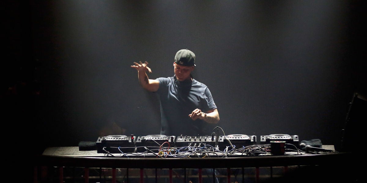 El DJ sueco Avicii durante una actuación