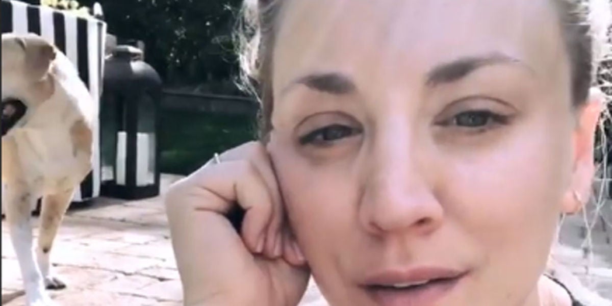 Kaley Cuoco sin maquillaje