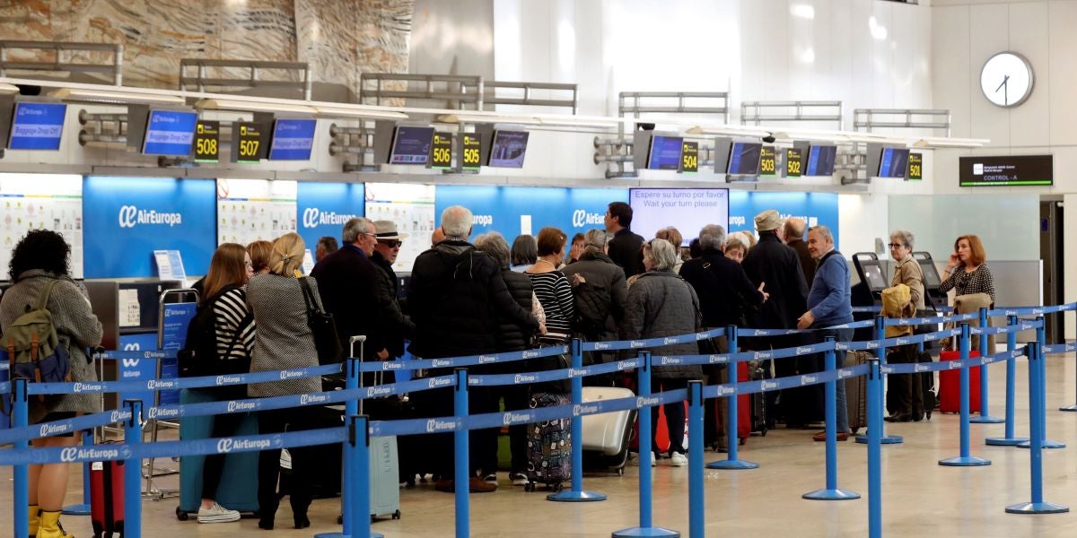 Imagen de la terminal 2 del aeropuerto Adolfo Suárez Barajas.