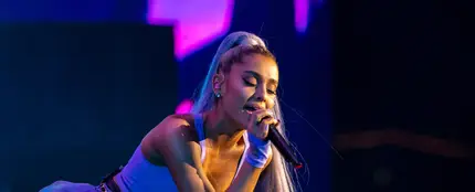 Ariana Grande durante su actuación en Coachella 2018 Ariana Grande durante su actuación en Coachella 2018