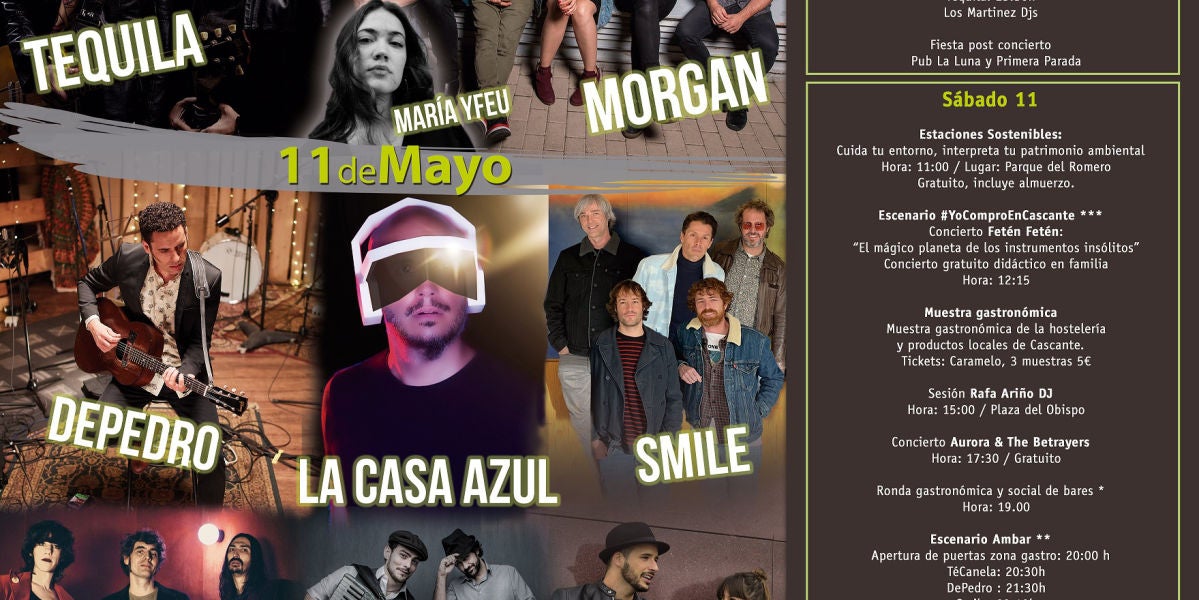 Tequila, DePedro, La Casa Azul y muchos más en la edición de primavera del Festival Estaciones Sonoras