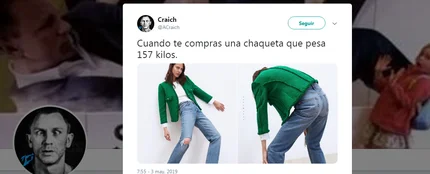 El tuit viral sobre la pose de la modelo de Zara El tuit viral sobre la pose de la modelo de Zara