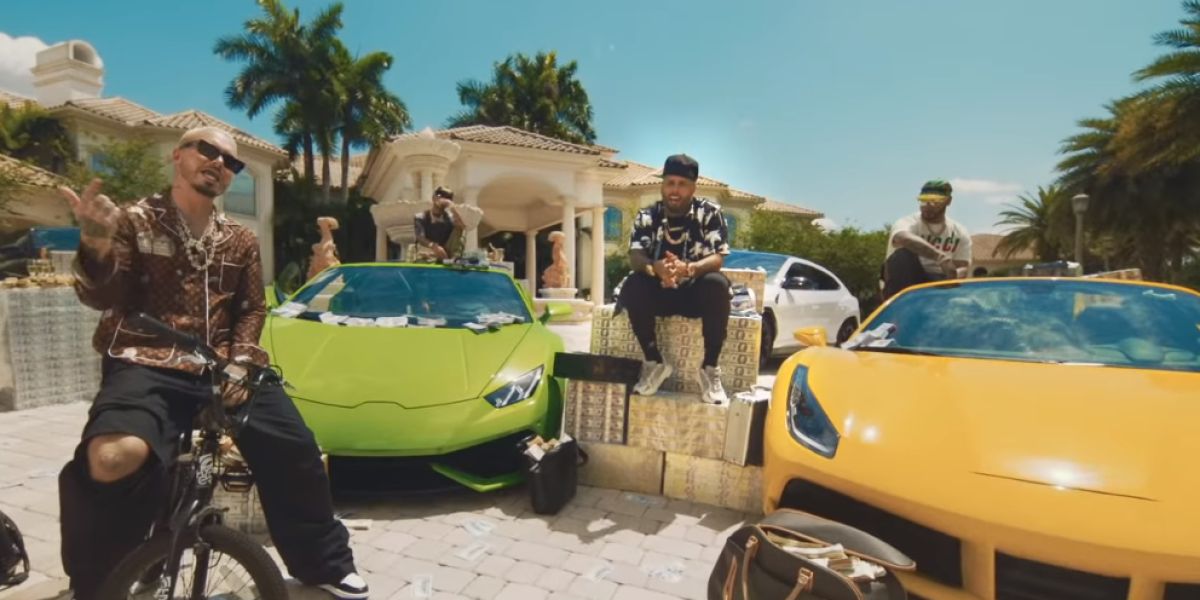 J Balvin, Arcángel, Nicky Jam y Anuel AA en el videoclip de 'Ven Y Hazlo Tú'