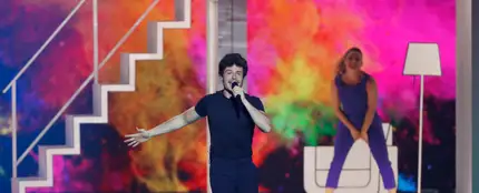 Miki cantando 'La Venda' en Eurovisión 2019 Miki cantando 'La Venda' en Eurovisión 2019