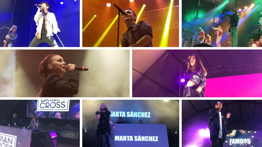 Chenoa, Maldita Nerea, Tequila, Buhos, Ruth Lorenzo, Brian Cross. Marta S&aacute;nchez y Famous en los concierto de Europa FM en Badalona