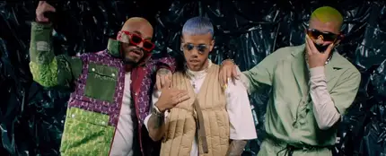 J Balvin, Jhay Cortez y Bad Bunny en el vídeo de 'No Me Conce (Remix)' J Balvin, Jhay Cortez y Bad Bunny en el vídeo de 'No Me Conce (Remix)'