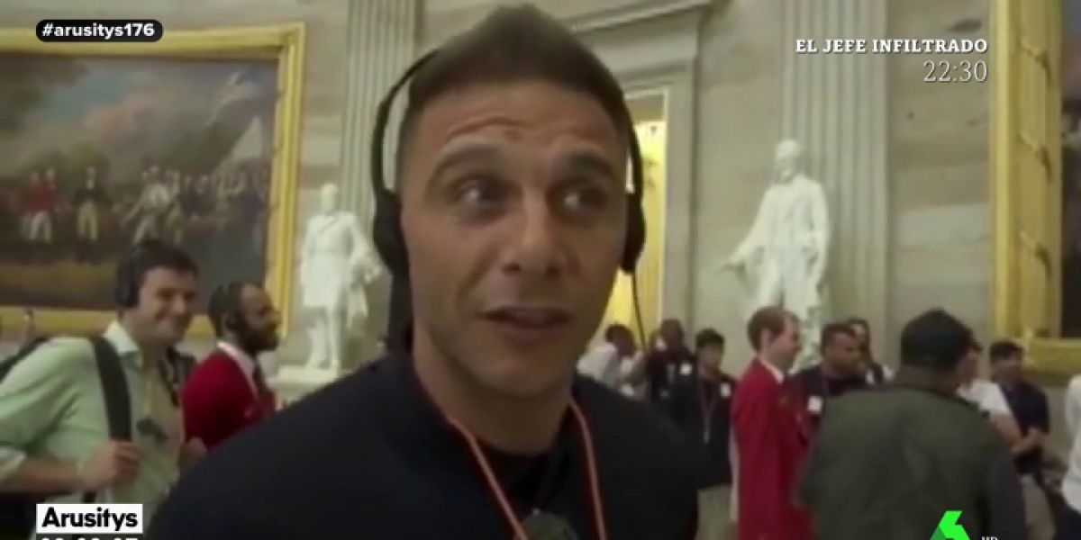 Joaquín la lía en el Capitolio de Estados Unidos: "¿Quién coño ha limpiado el suelo?"
