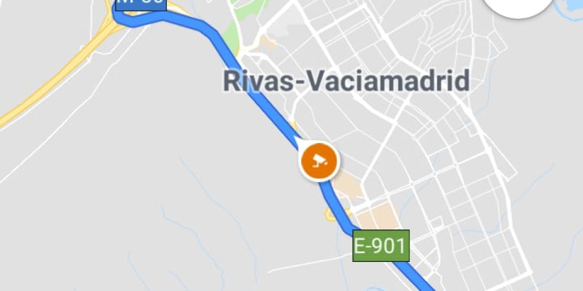 Radar fijo en la aplicación Google Maps