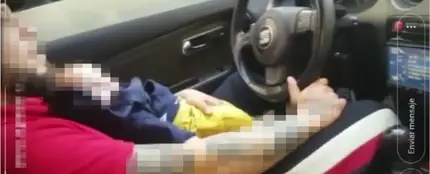 Identifican al conductor que iba con un bebé en brazos Identifican al conductor que iba con un bebé en brazos