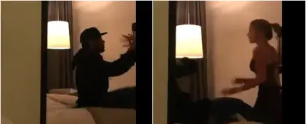 Neymar y la modelo Najila Trindade en un hotel Neymar y la modelo Najila Trindade en un hotel