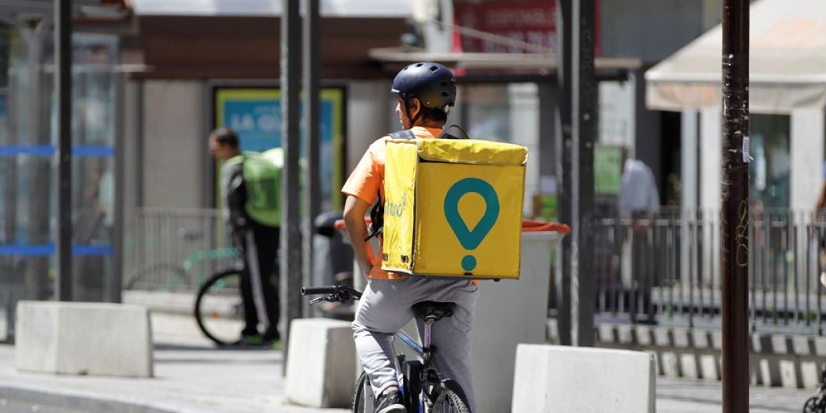 Imagen de un repartidor de Glovo