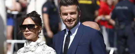 David Beckham y Victoria, en la boda de Sergio Ramos y de Pilar Rubio David Beckham y Victoria, en la boda de Sergio Ramos y de Pilar Rubio