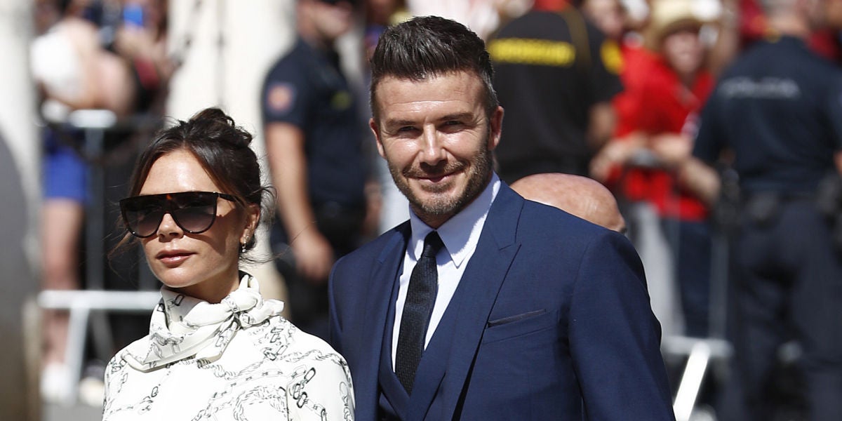 David Beckham y Victoria, en la boda de Sergio Ramos y de Pilar Rubio