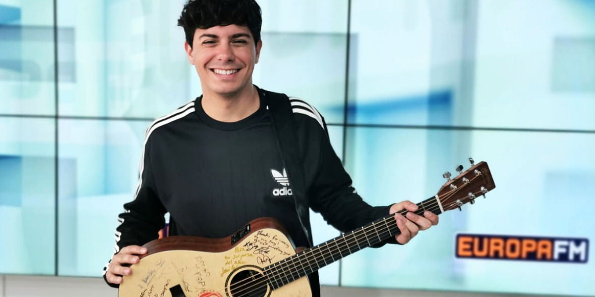 Alfred García en los estudios de Europa FM