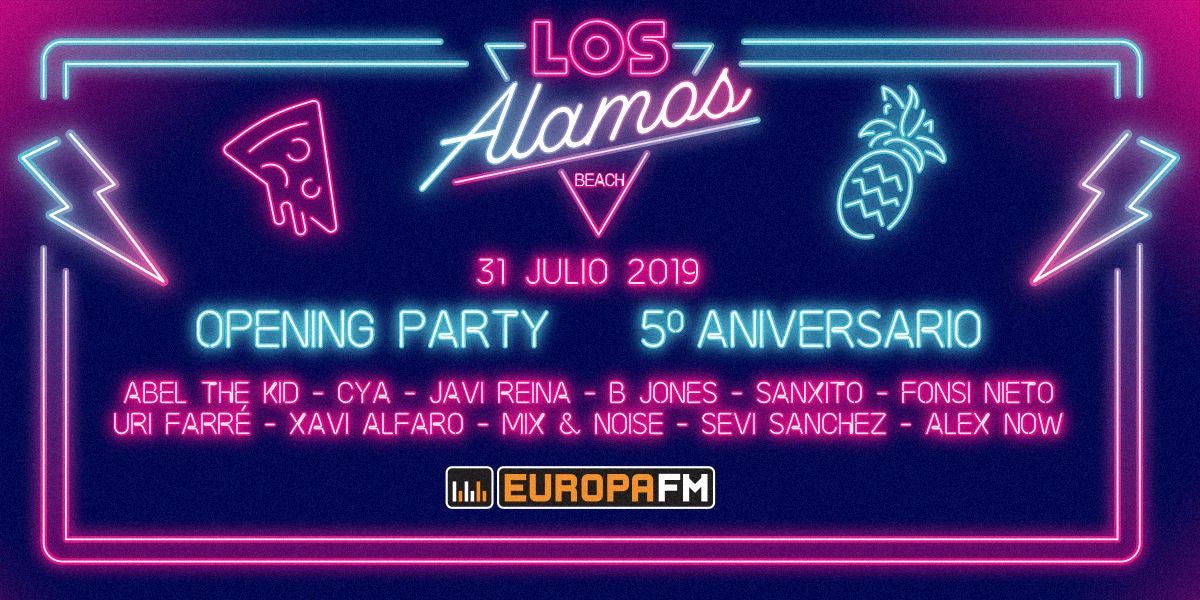 Europa Fm Presenta El V Aniversario Los álamos Beach