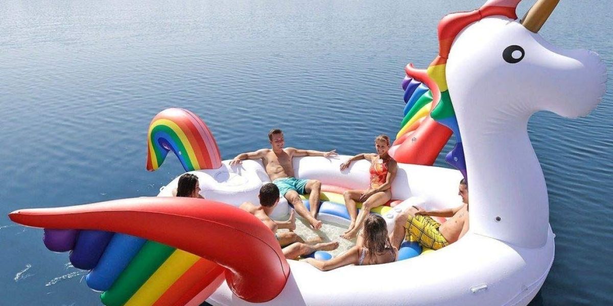 Unicornio hinchable gigante