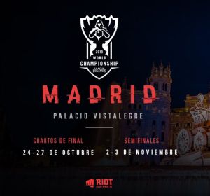 Los cuartos de final y semifinales del Mundial de League of Legends se disputarán en Madrid Los cuartos de final y semifinales del Mundial de League of Legends se disputarán en Madrid