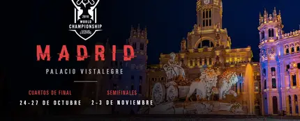 Los cuartos de final y semifinales del Mundial de League of Legends se disputarán en Madrid Los cuartos de final y semifinales del Mundial de League of Legends se disputarán en Madrid