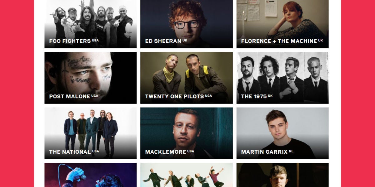 La playlist del Sziget Festival 2019