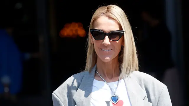 Céline Dion con el Corazón del Océano de 'Titanic'