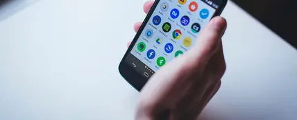 Móvil con apps Android Móvil con apps Android
