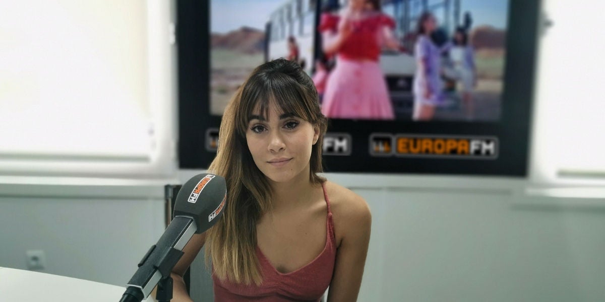Aitana en los estudios de Europa FM