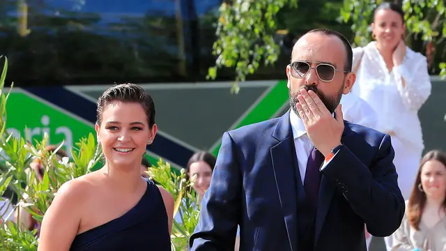 Laura Escanes y Risto Mejide en la boda de María Pombo