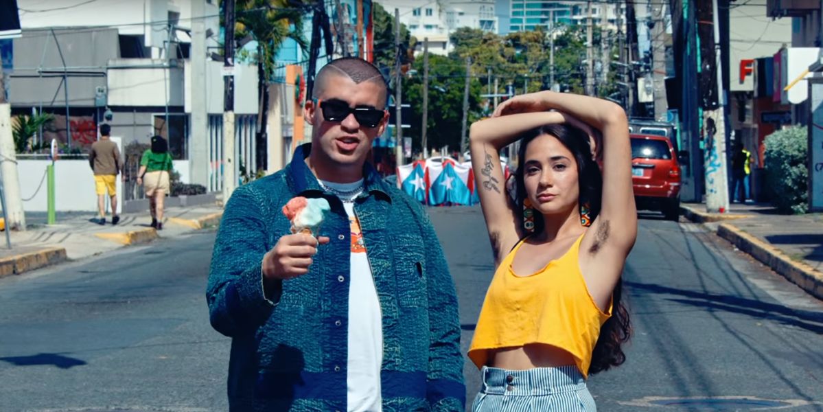 Bad Bunny en el tema 'Bellacoso'