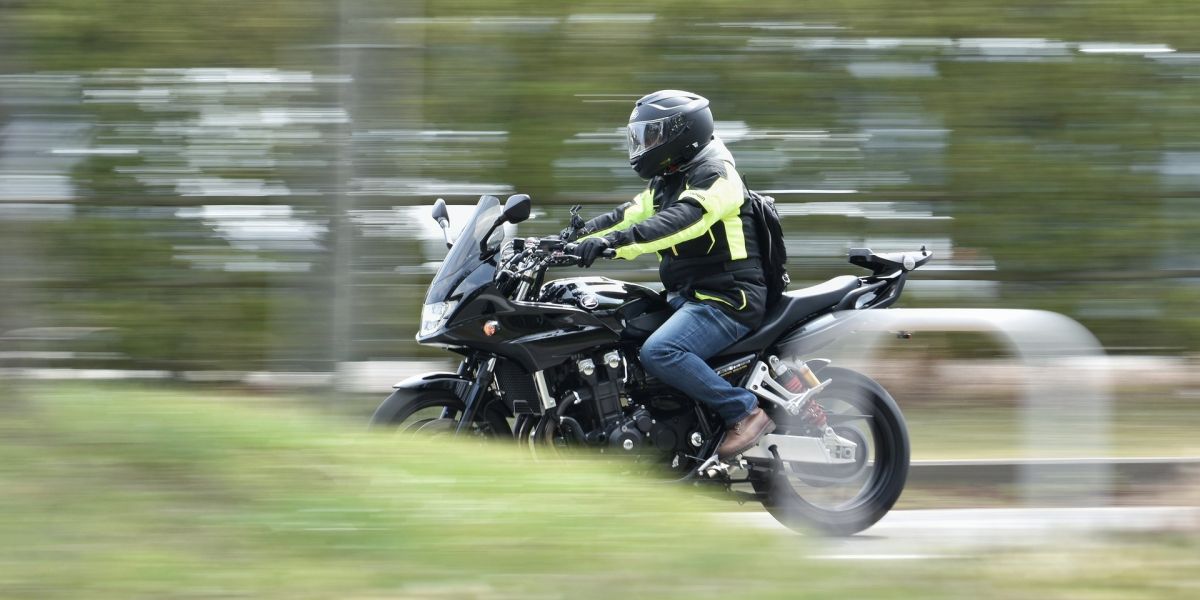 Imagen de archivo de un motorista.