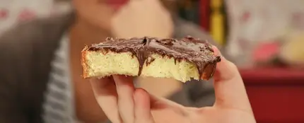 Rebanada de pan con chocolate Rebanada de pan con chocolate