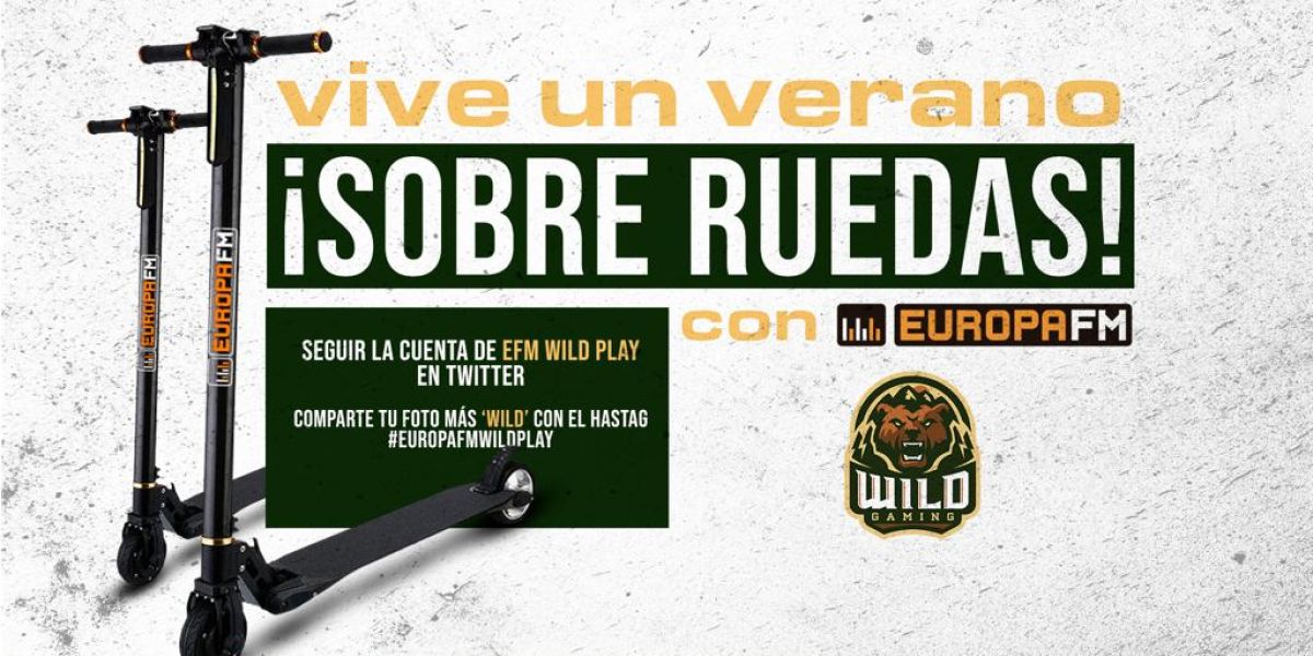 Gana un patinete eléctrico de Europa FM enseñándonos tu lado más 'wild'