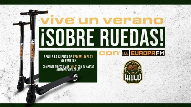 Gana un patinete eléctrico de Europa FM enseñándonos tu lado más 'wild'