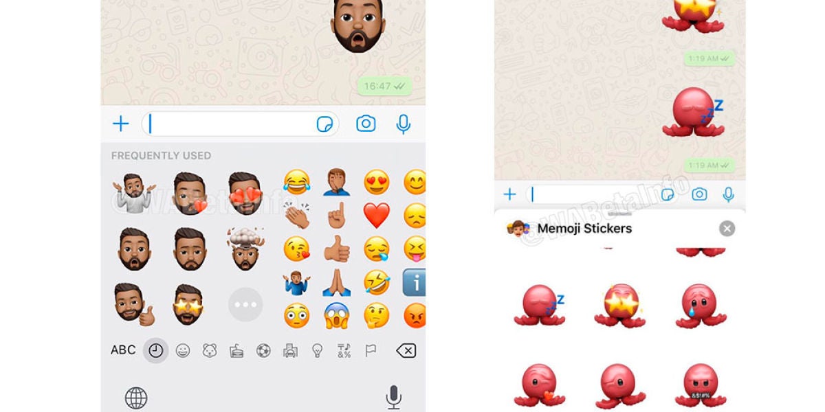 Memoji en WhatsApp