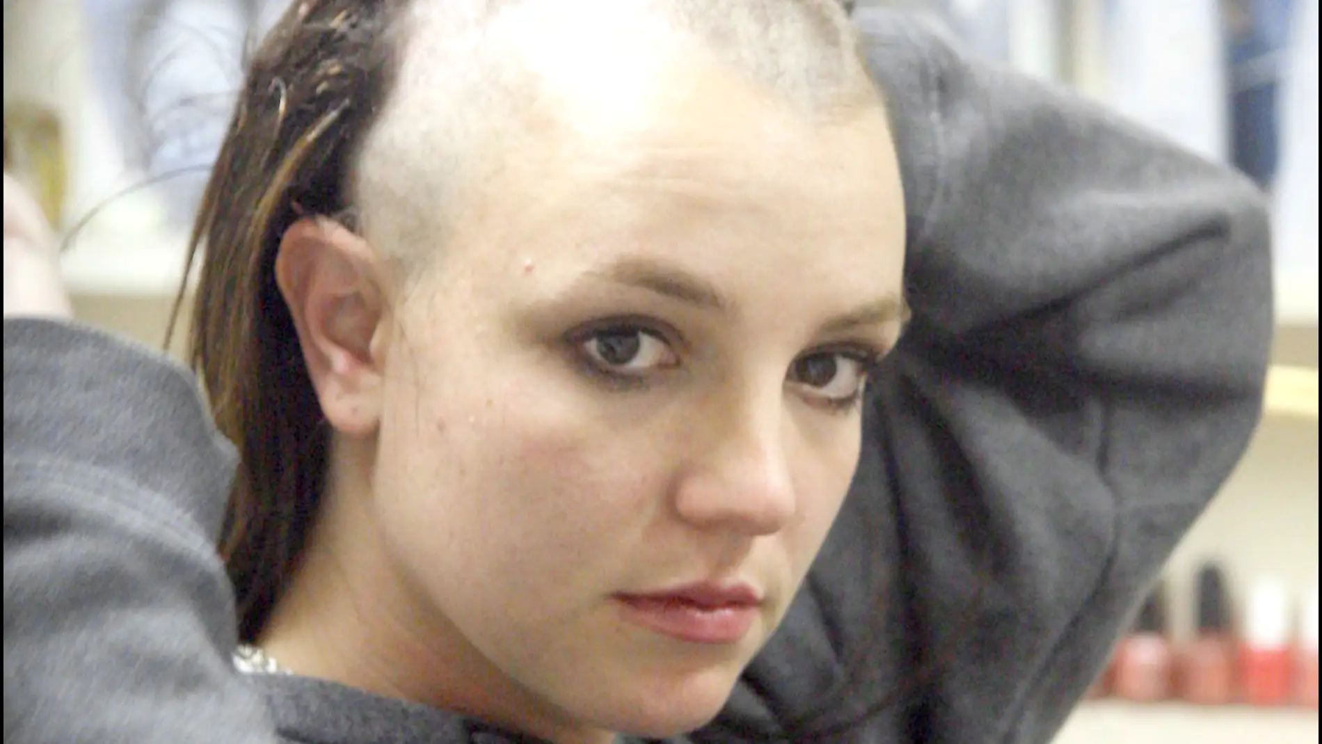 Britney Spears con el pelo rapado en 2007