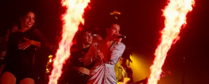 Ana Guerra durante un concierto Ana Guerra durante un concierto