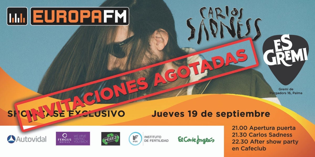 Showcase Carlos Sadness en Mallorca - Entradas agotadas