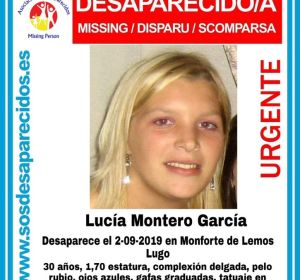 Lucía Montero, desaparecida en Monforte de Lemos Lucía Montero, desaparecida en Monforte de Lemos