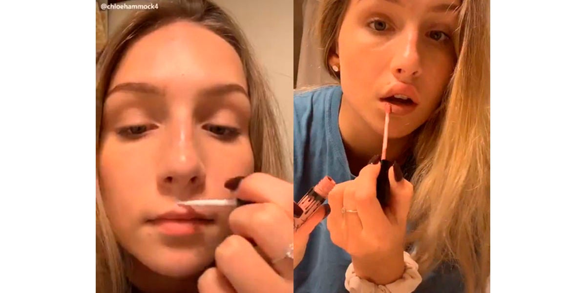 El nuevo reto viral de pegarse los labios para que parezcan más carnosos