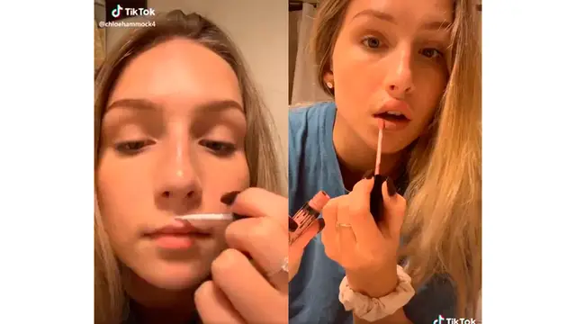 El nuevo reto viral de pegarse los labios para que parezcan más carnosos
